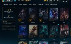 Esmeralda 3 com 55 Champs e 4 Skins ( MONO ADC )