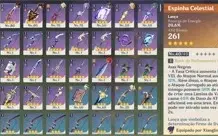 Conta HUTAO /DILUC /KEQING/MONA + ESPINHA CELESTIAL AR48