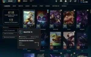 Conta prata 3 com 150 Champs e 112 Skins + 2 Miticas
