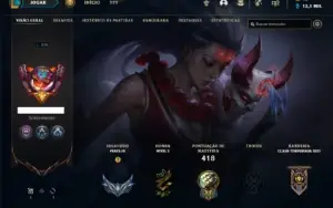 Conta prata 3 com 150 Champs e 112 Skins + 2 Miticas