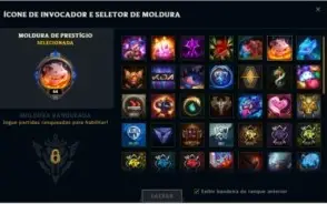 conta lol lvl 64 com icones 2016