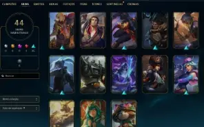 4656 De Rp - 44 Skins - League Of Legends Fa - Unranked - En
