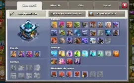 Cv 13 bem upado + lendária no perfil + base 7 full + CR