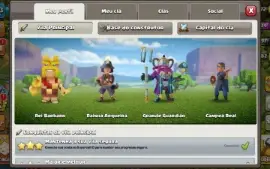 Cv 13 bem upado + lendária no perfil + base 7 full + CR