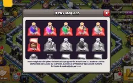 Cv 13 bem upado + lendária no perfil + base 7 full + CR