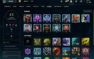 Conta bronze 2 com 32 Champs e 2 Skins + 2 Fragmentos