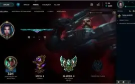 Conta Plat 2, quase todos champs, 108 skins.