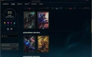 Conta lvl 46 Ex Plat 2017, Season 2018 Gold
