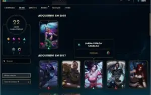 Conta lvl 46 Ex Plat 2017, Season 2018 Gold