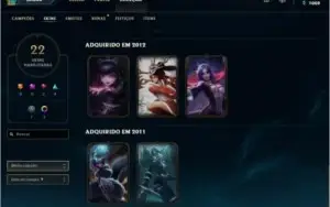 Conta lvl 46 Ex Plat 2017, Season 2018 Gold