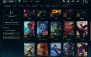Conta platina 2 com 4 skins e 28 champs