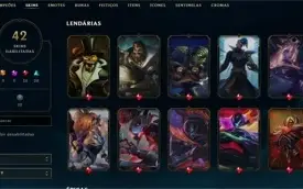 Conta LoL 42 Skins Aceito conta com mais skin e dou um volta