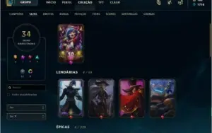 Conta LoL TFT todos os set platina
