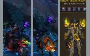 Conta de wow, mount e tmogs raros, personagens nv 60, 1500io