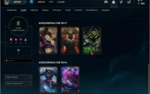 Conta ferro 3 AFUNDADA com 8 skins e 37 champs