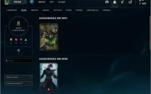 Conta ferro 3 AFUNDADA com 8 skins e 37 champs