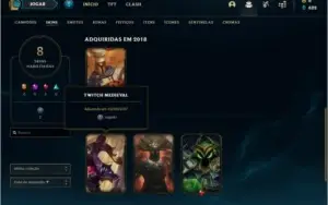 Conta ferro 3 AFUNDADA com 8 skins e 37 champs