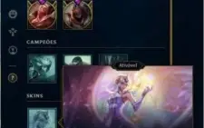 Conta LOL Unranked várias skins