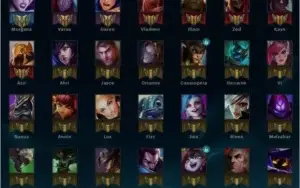 Conta LOL Unranked várias skins
