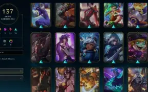 CONTA LOL- LVL 276 - 142 Champions - 137 Skins - FULL ACESSO