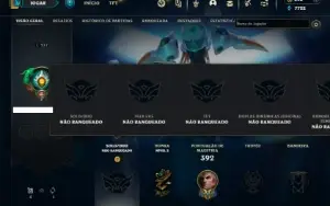 Unranked com 115 Champs e 86 Skins ( JG / TOP / MID )