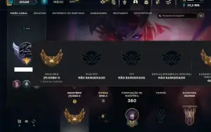 Ouro 2 com TODOS os champs e 155 Skins + 2200 RP