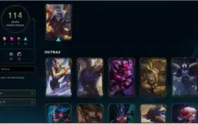 CONTA DIAMANTE 4 TODOS CHAMPS, 114 SKINS, LEVEL 326