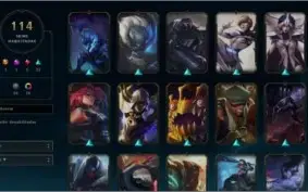 CONTA DIAMANTE 4 TODOS CHAMPS, 114 SKINS, LEVEL 326