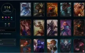 CONTA DIAMANTE 4 TODOS CHAMPS, 114 SKINS, LEVEL 326