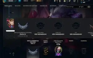 Urnanked com 150 Champs e 105 Skins (ex ferro)