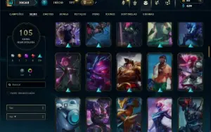 Urnanked com 150 Champs e 105 Skins (ex ferro)