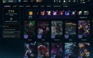 Urnanked com 150 Champs e 105 Skins (ex ferro)