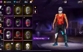 Conta de free fire com punho e calça angelical