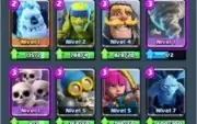 Conta clash royale arena lendária com 5 cartas lendárias.