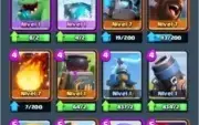 Conta clash royale arena lendária com 5 cartas lendárias.