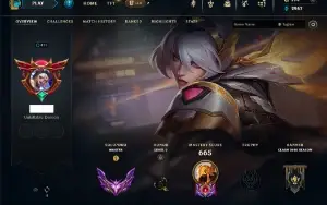 Conta Mestre LOL, Todos os campeões e 200 skins