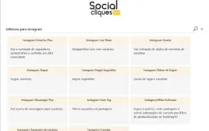Robô SocialCliques - Conjunto de vários tipos de robôs em 1