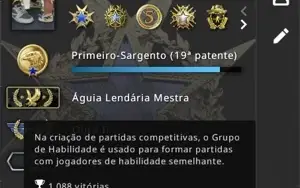 CSGO MAIN PRIME [full acesso] + 8 medalhas + AGUIA2 + 2,655h