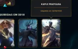 Conta lol única (pax, Silver Kayle, black alistar e etc..)
