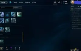 Conta no lol Ouro 1 com 190skins e todos os champs