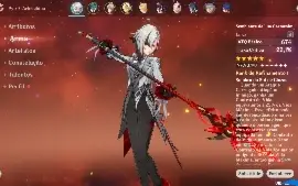 Conta Genshin Impact Arlecchino c3 + Bis