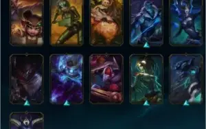 Conta do lol unranked 150+ skins com ultimates