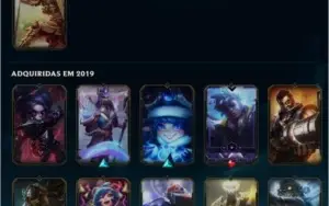 Conta do lol unranked 150+ skins com ultimates