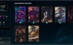 Conta do lol unranked 150+ skins com ultimates