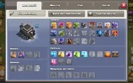CONTA CV 9 SEMIFULL CLASH OF CLANS + TROCA DE NOME GRÁTIS