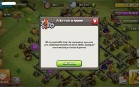 CONTA CV 9 SEMIFULL CLASH OF CLANS + TROCA DE NOME GRÁTIS
