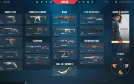 NÃO EXISTE CONTA DE VALORANT MELHOR! Conta rad com mt skins!