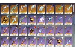 Conta de genshin AR60 28 5 estrelas 18 personagens 10 armas