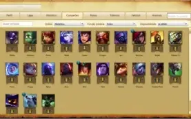 Conta Prata 5 , 22 Campeões 6 Skins