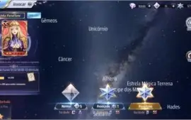 SAINT SEIYA AWAKENING - COM GEMAS AVANÇADAS E LIVROS